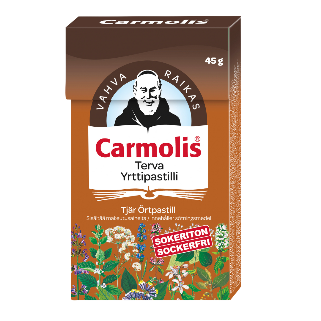 Carmolis Terva Yrttipastilli 45 g - Sinunapteekki.fi