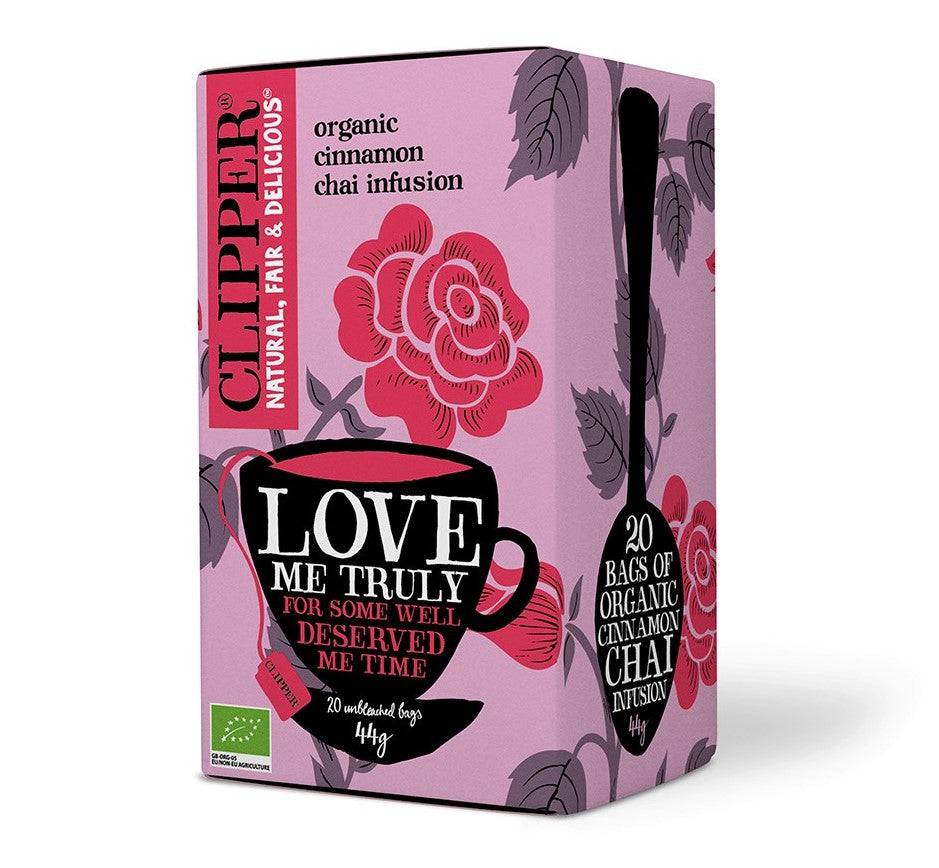 Clipper Love Me Truly - Kaneli ja chai tee 20 teepussia