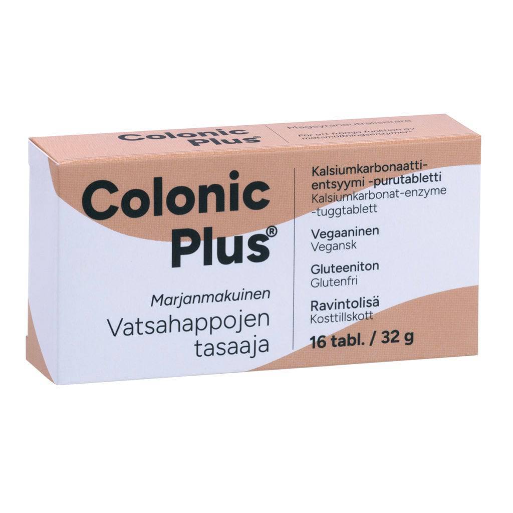 Colonic Plus Vatsahappojen tasaaja 16 tabl. - Sinunapteekki.fi