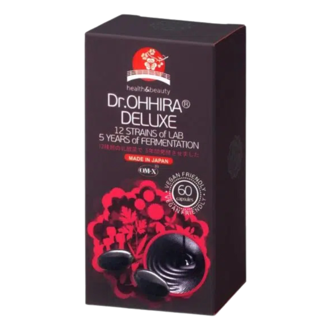 Dr. Ohhira Deluxe - 12 Bakteerikantaa 5 vuoden fermentaatio 60 kaps.