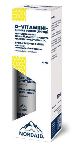 Nordaid D4000 - D-vitamiinisuihke 100 µg 30 ml - Sinunapteekki.fi