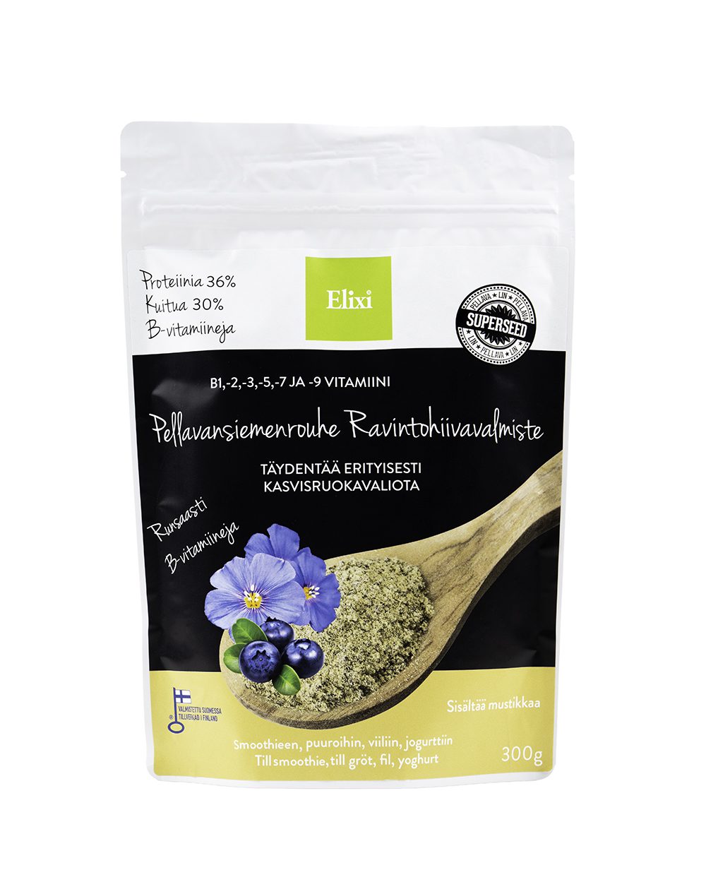 Elixi Pellavansiemenrouhe Ravintohiivavalmiste 300 g