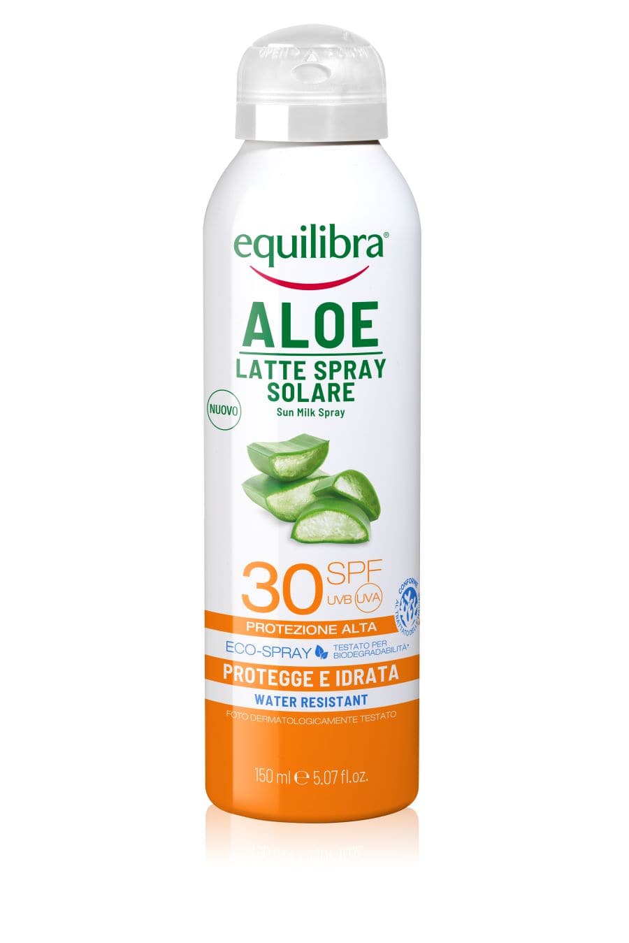 Equilibra Aloe Latte Spray Solare SPF30 aurinkovoide spray 150 ml - Sinunapteekki.fi