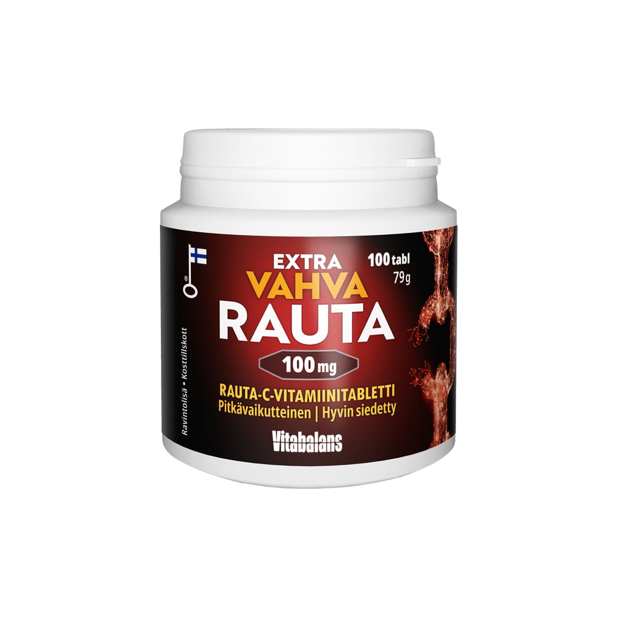 Extra Vahva Rauta 100 mg - Pitkävaikutteinen, hyvin siedetty