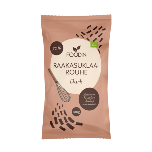 Foodin Raakasuklaarouhe Dark 100 g - Sinunapteekki.fi