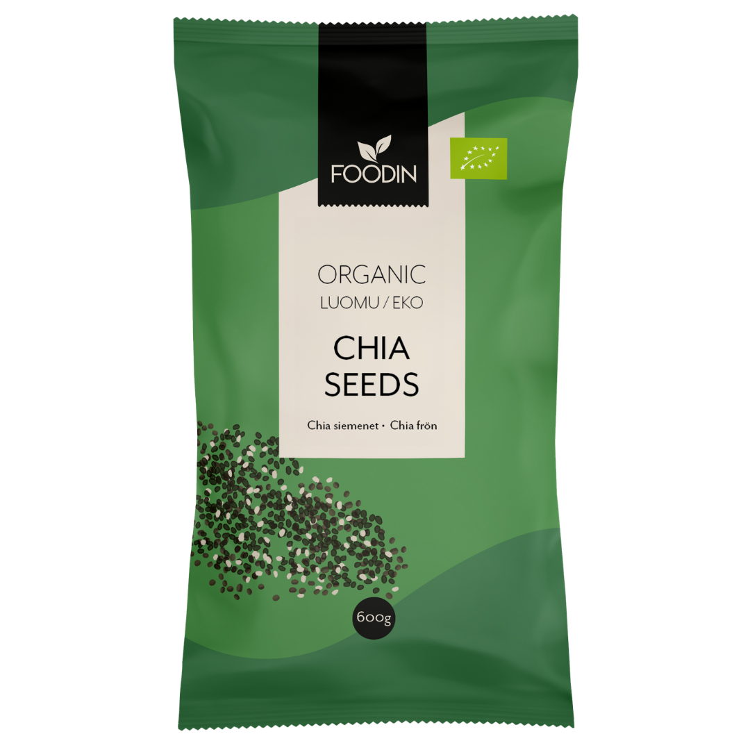 Foodin Chia-Siemen 600 g - Luomu - Sinunapteekki.fi