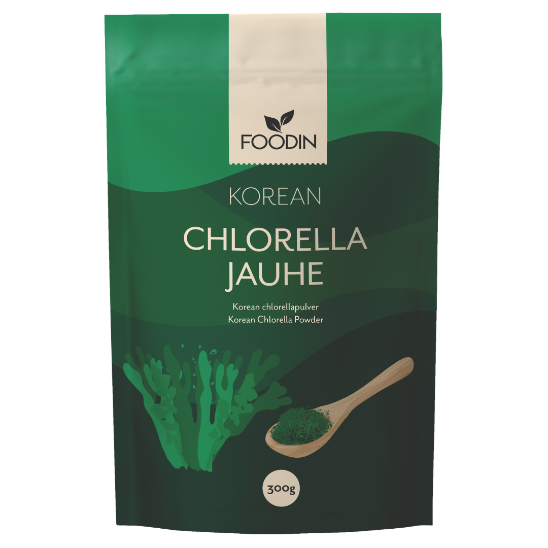 Foodin Korean Chlorella jauhe 300 g - Sinunapteekki.fi