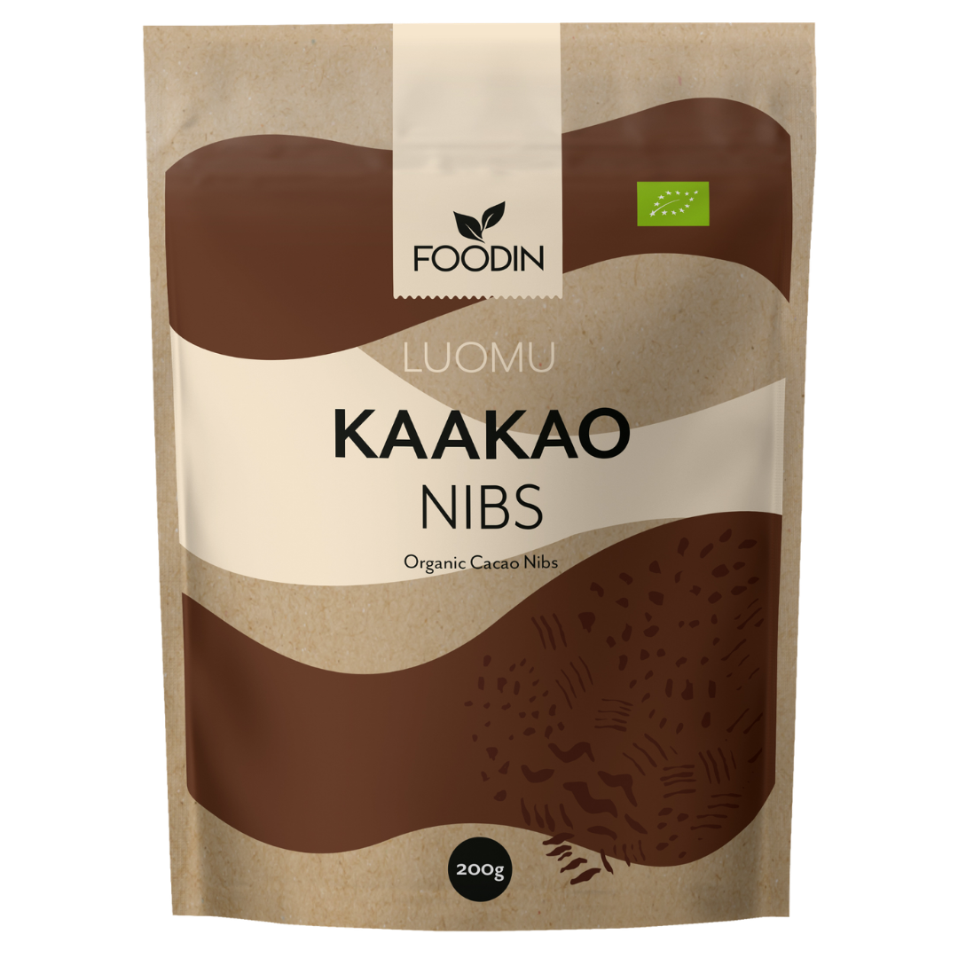 Foodin Kaakaonibs Luomu 200 g - Sinunapteekki.fi