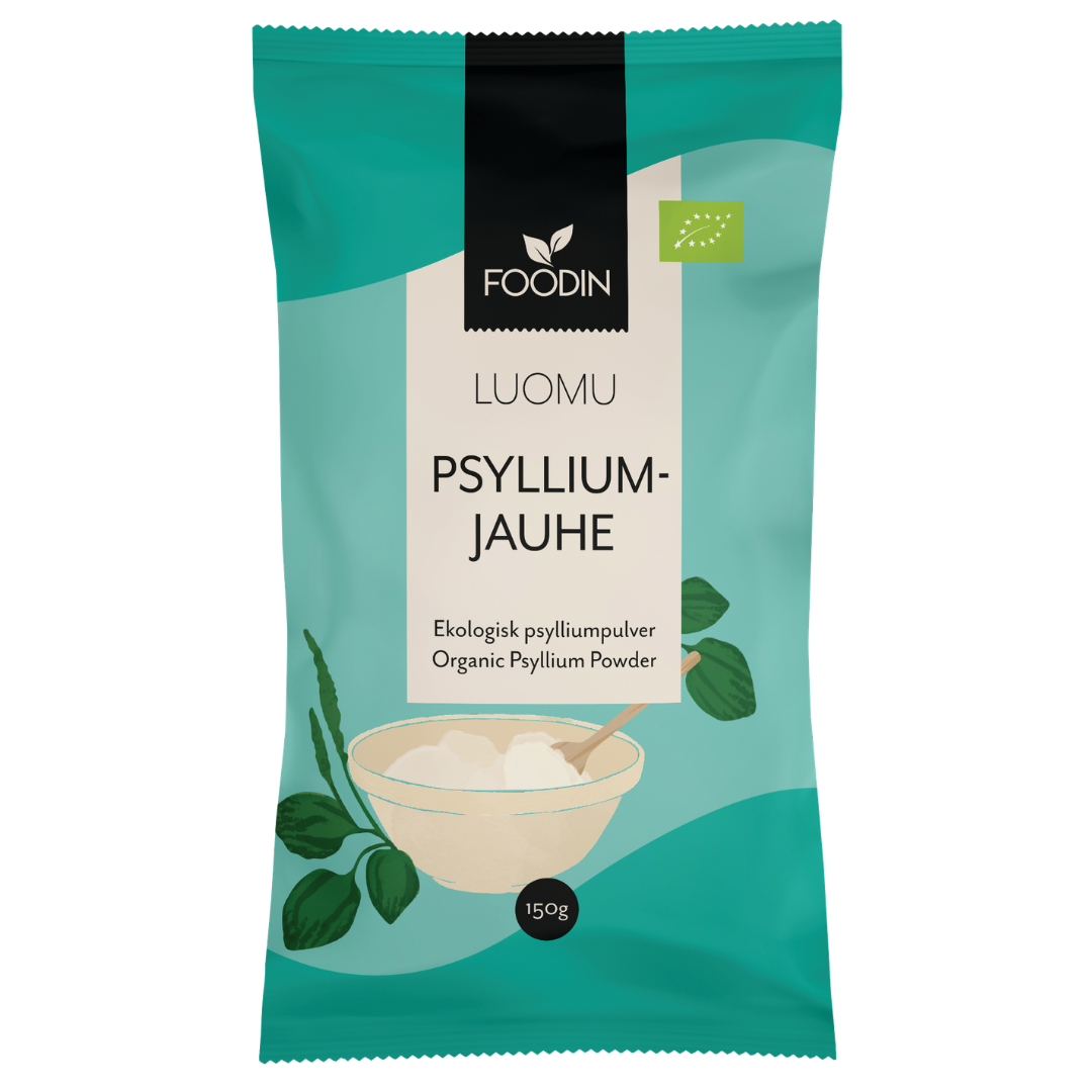 Foodin Psylliumjauhe Luomu 150 g - Sinunapteekki.fi