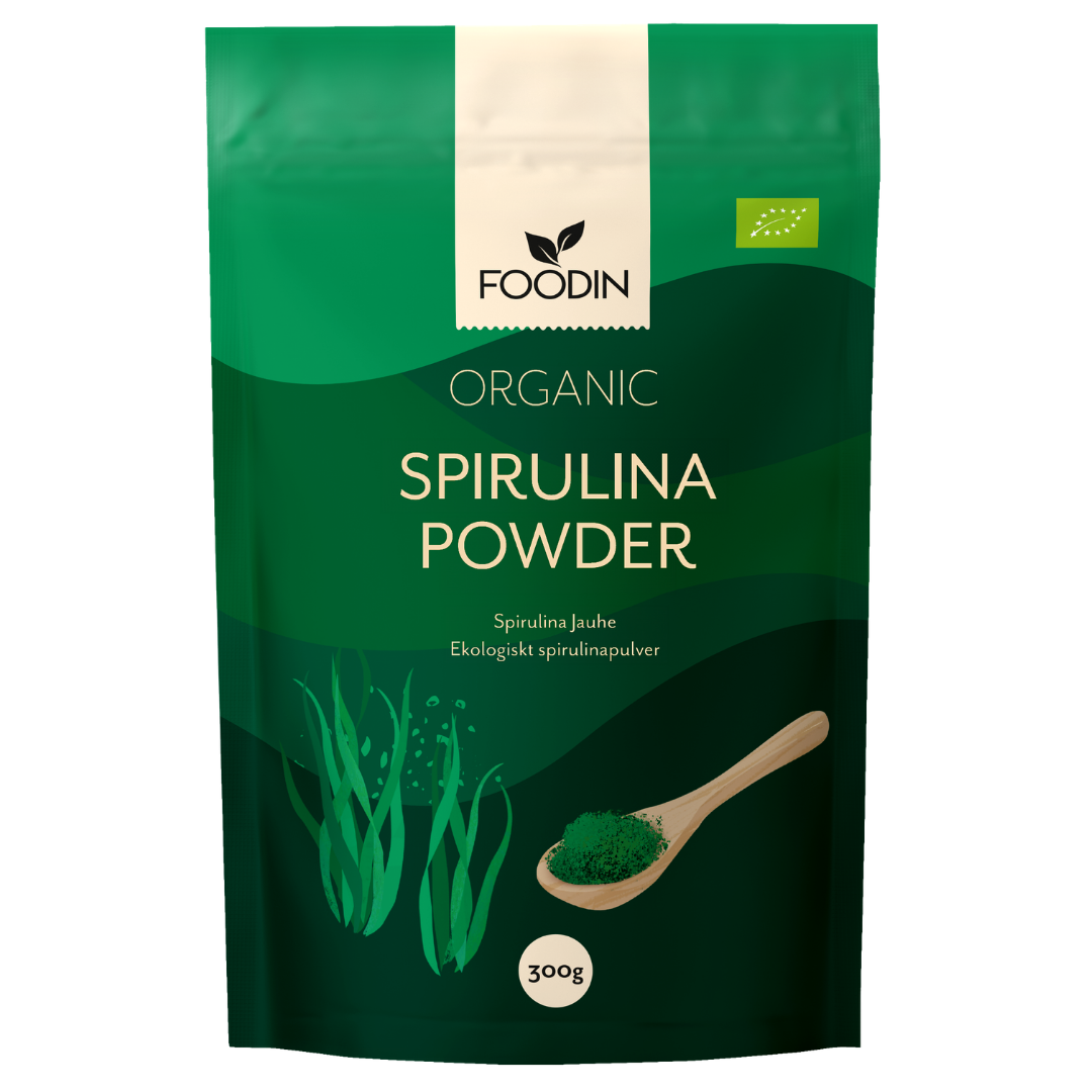 Foodin Spirulinajauhe Luomu 300 g - Sinunapteekki.fi