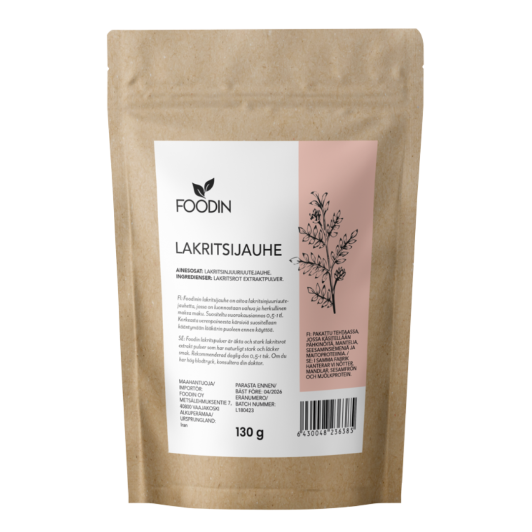 Foodin Lakritsijauhe 130 g