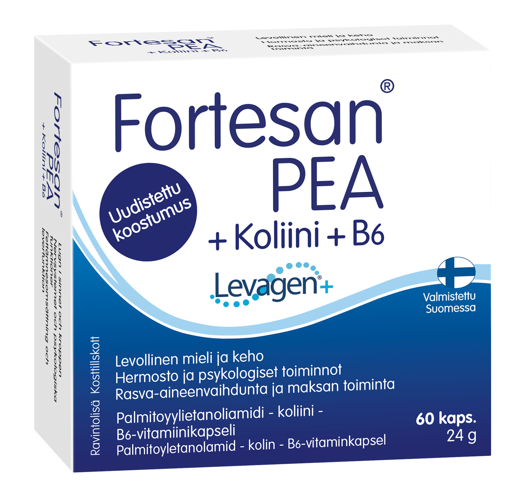 Fortesan PEA + Koliini + B6 60 kaps.