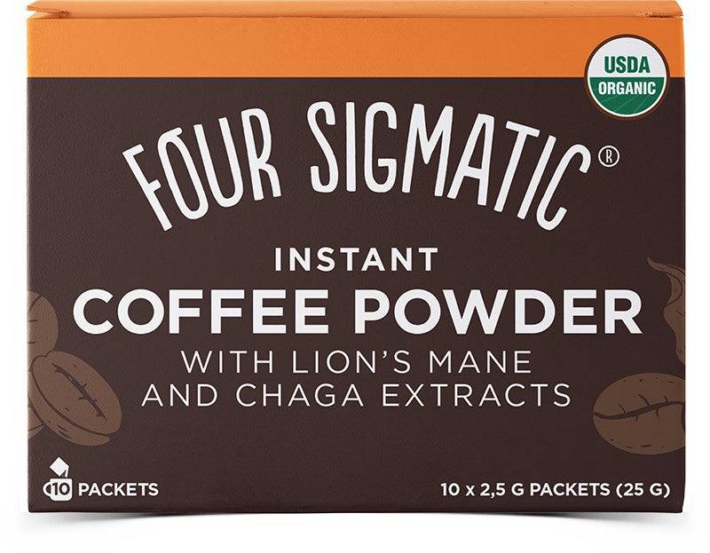 Four Sigmatic Mushroom Instant Coffee - Sieni-kahvijuomajauhe 10 annospussia - Sinunapteekki.fi