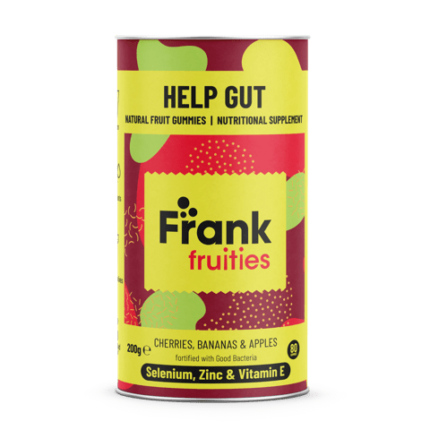 Frank Fruities Help Gut - Maitohappobakteeri - E-vitamiini-sinkki-seleeni 80 kpl