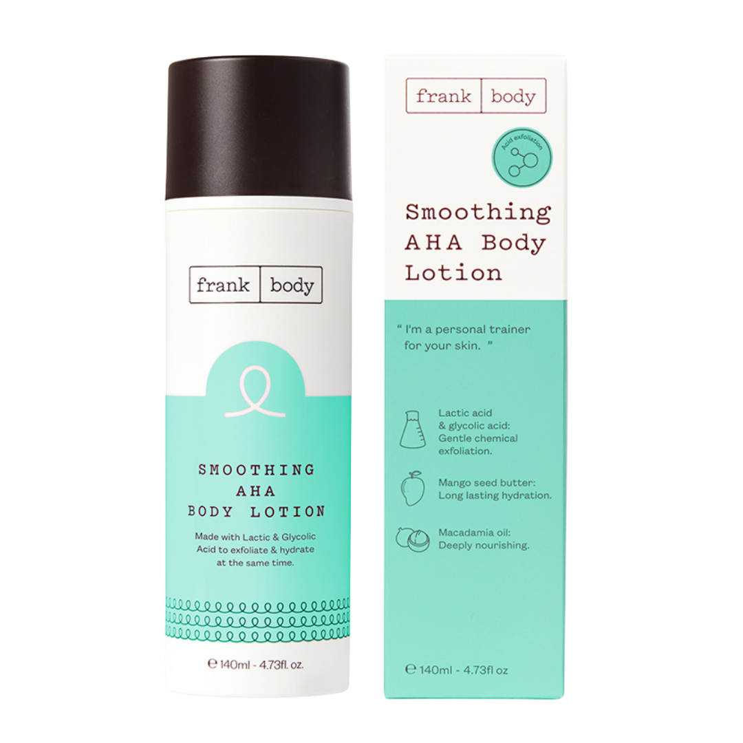 Frank Body Smoothing AHA Body Lotion - Vartalovoide 140 ml - Sinunapteekki.fi
