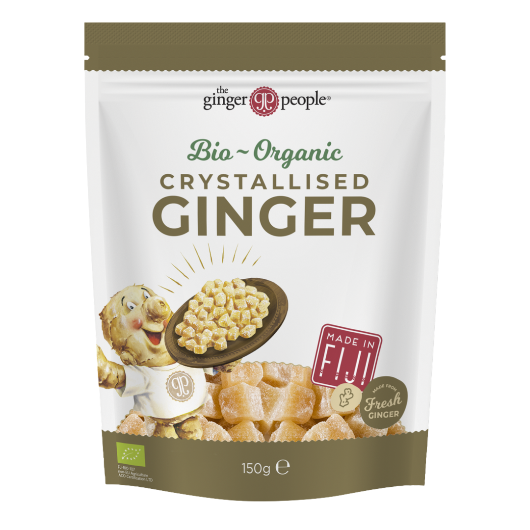The Ginger People Crystallised Ginger - Kristallisoitu Inkivääri 150 g