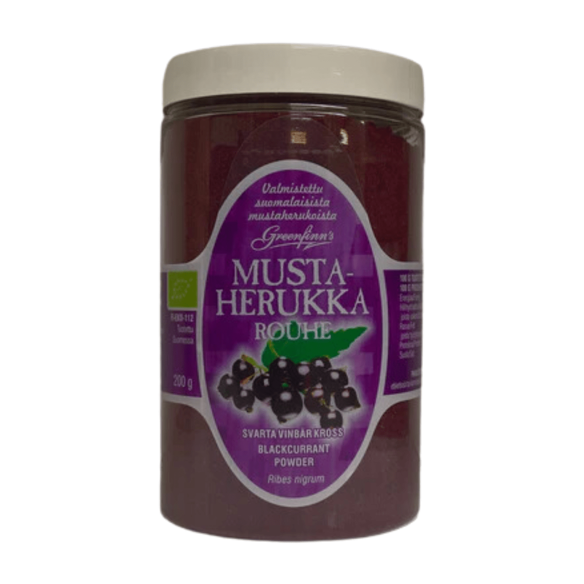 Greenfinn's Mustaherukka Rouhe 200 g - Sinunapteekki.fi