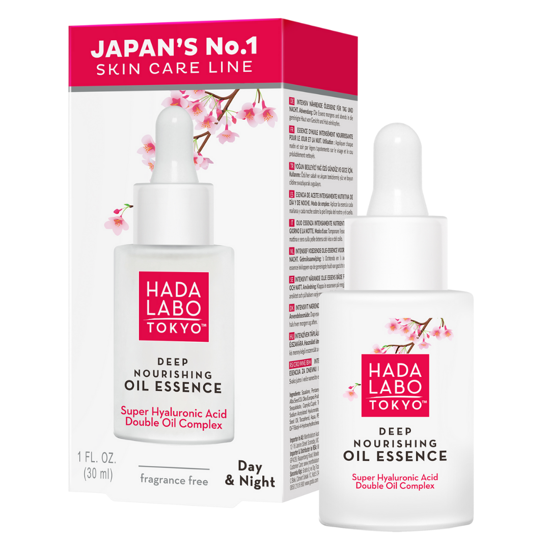Hada Labo Tokyo Deep Nourishing Oil Essence -hoitoneste kosteuttaa ja ravitsee ihoa tehokkaasti