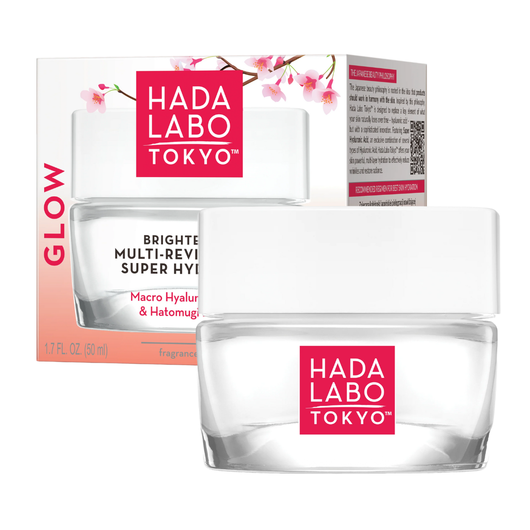 Hada Labo Tokyo GLOW Brightening Multi-Revitalizer Super Hydrogel, kasvovoide, kauneus, j-beauty, japanilainen kosmetiikka, kosteuttava, kirkastava, sinunapteekki.fi