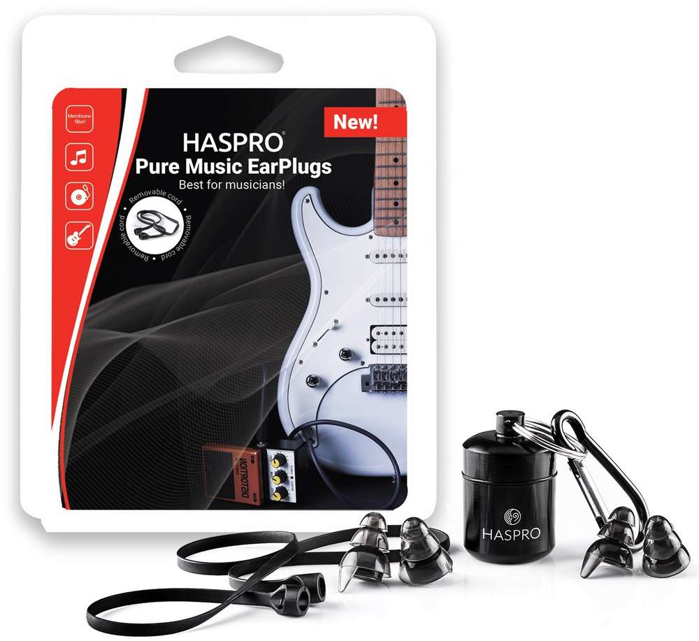 Haspro Pure Music EarPlugs - Silikonikorvatulpat musiikkitapahtumaan 2 paria, 2 kokoa (Small ja Regular)