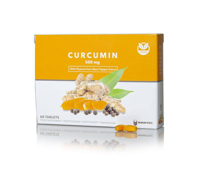 Curcumin 500 mg 60 tabl. - Päiväys 02/2025 - Sinunapteekki.fi