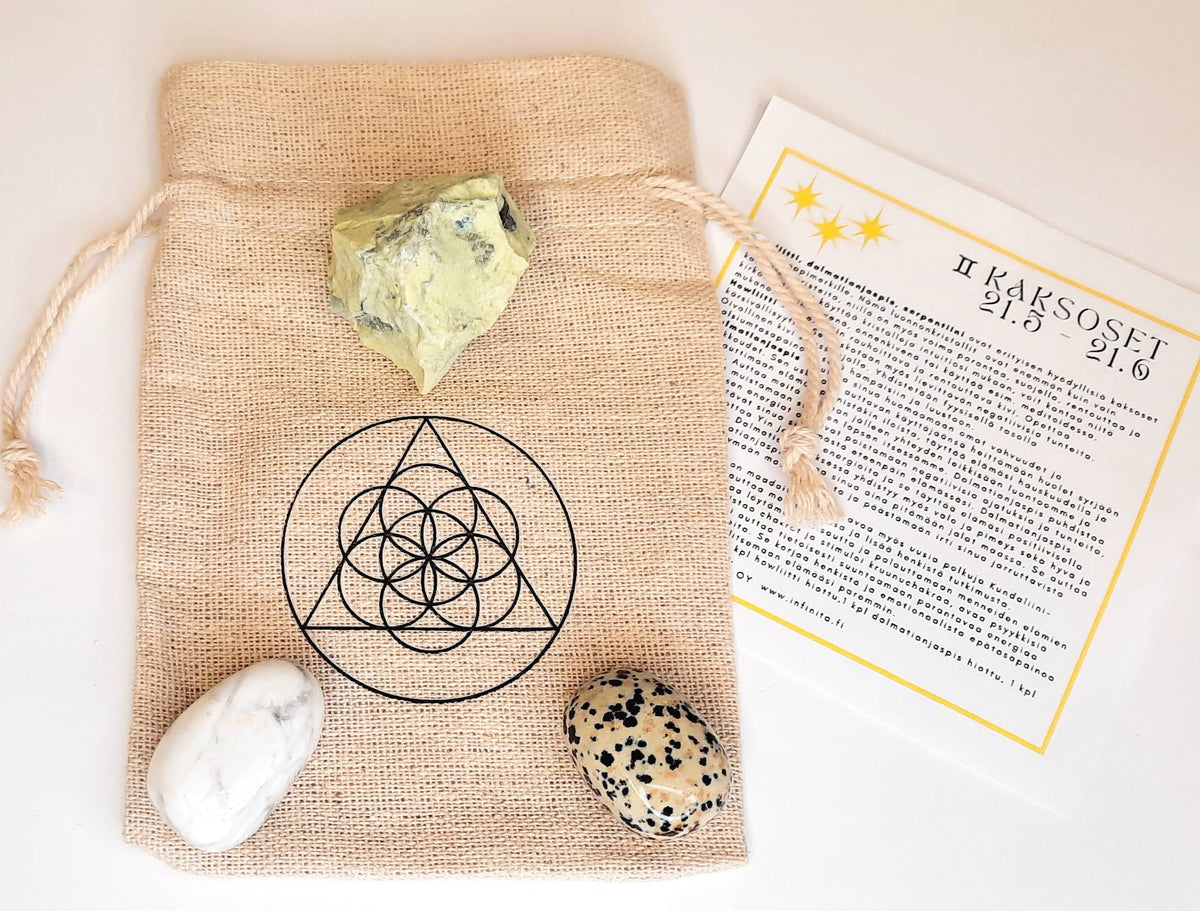 Infinita Horoskooppikristallit Kaksoset 3 kpl - Sinunapteekki.fi