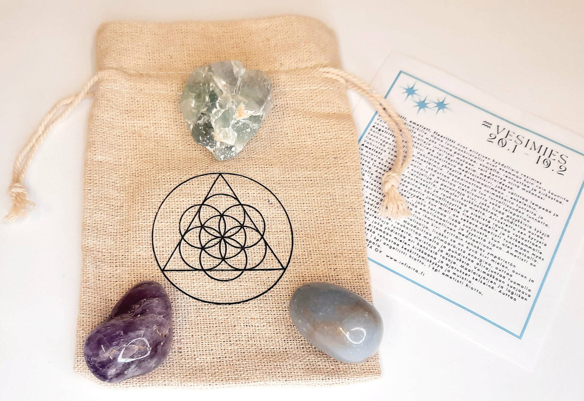 Infinita Horoskooppikristallit Vesimies 3 kpl - Sinunapteekki.fi