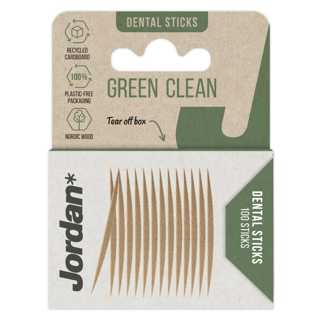 Jordan Green Clean - Puiset hammastikut 100 kpl