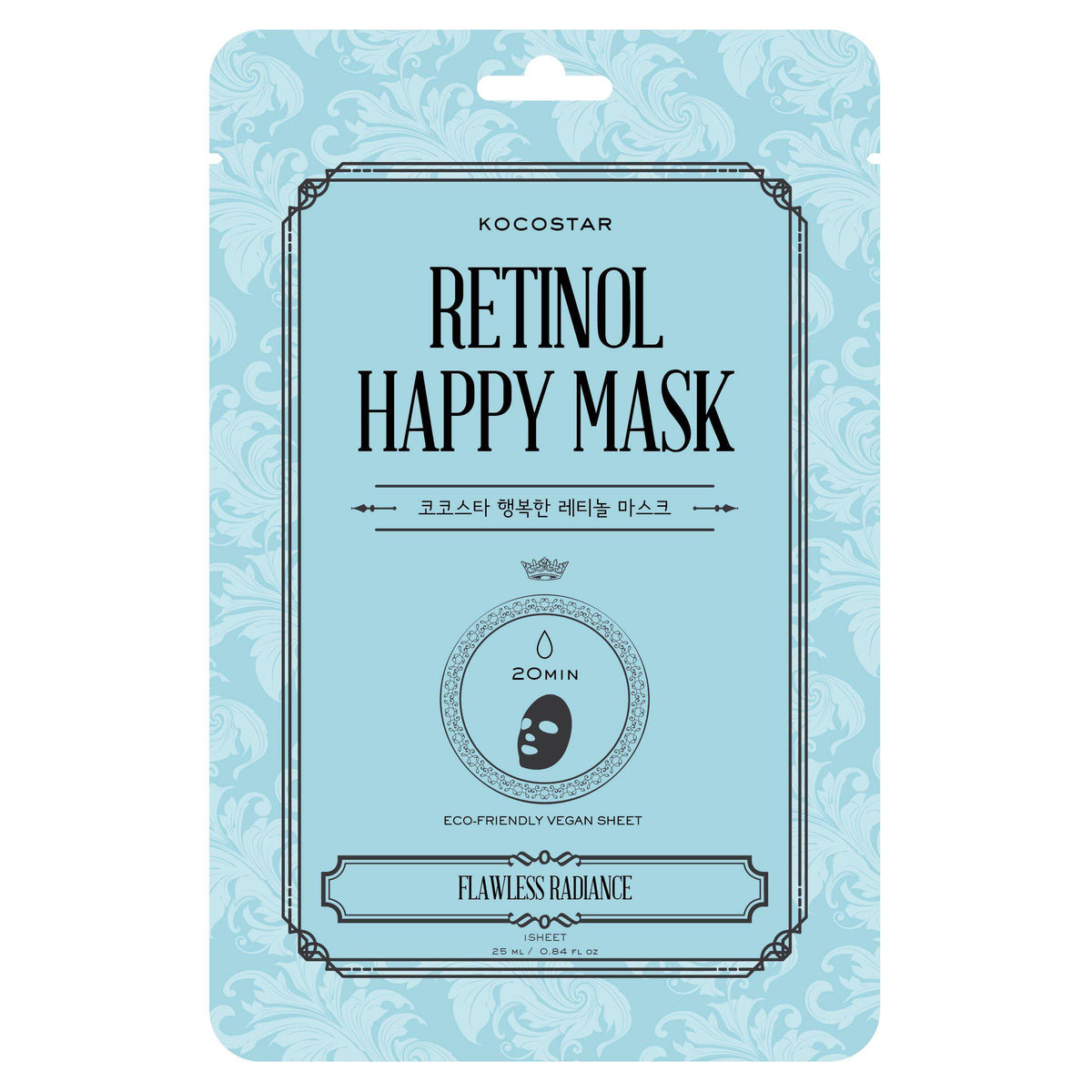 Kocostar Retinol Happy Mask - Kangasnaamio 1 kpl - Sinunapteekki.fi