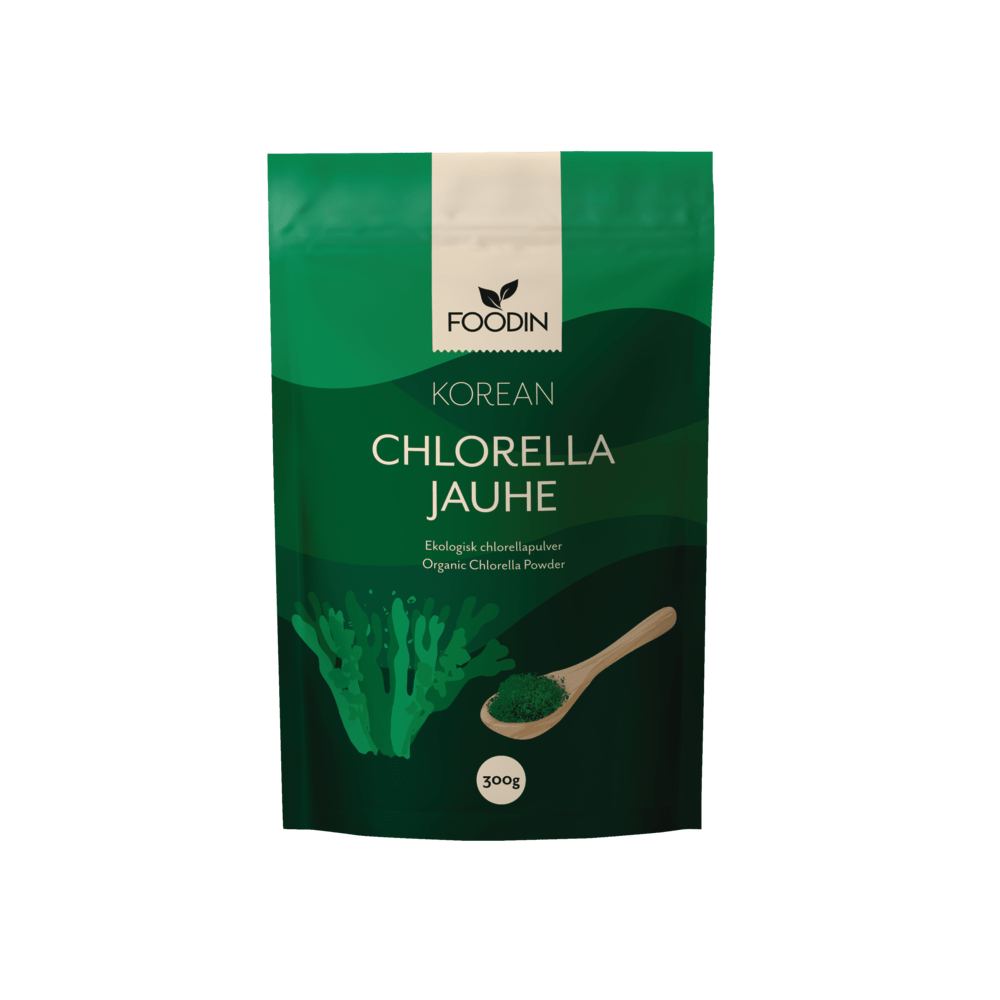 Foodin Korean Chlorella jauhe 300 g - Sinunapteekki.fi