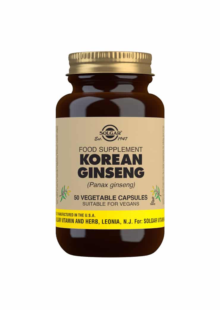 Solgar Korean Ginseng - Ginsengjuuriuute 50 kaps - Sinunapteekki.fi