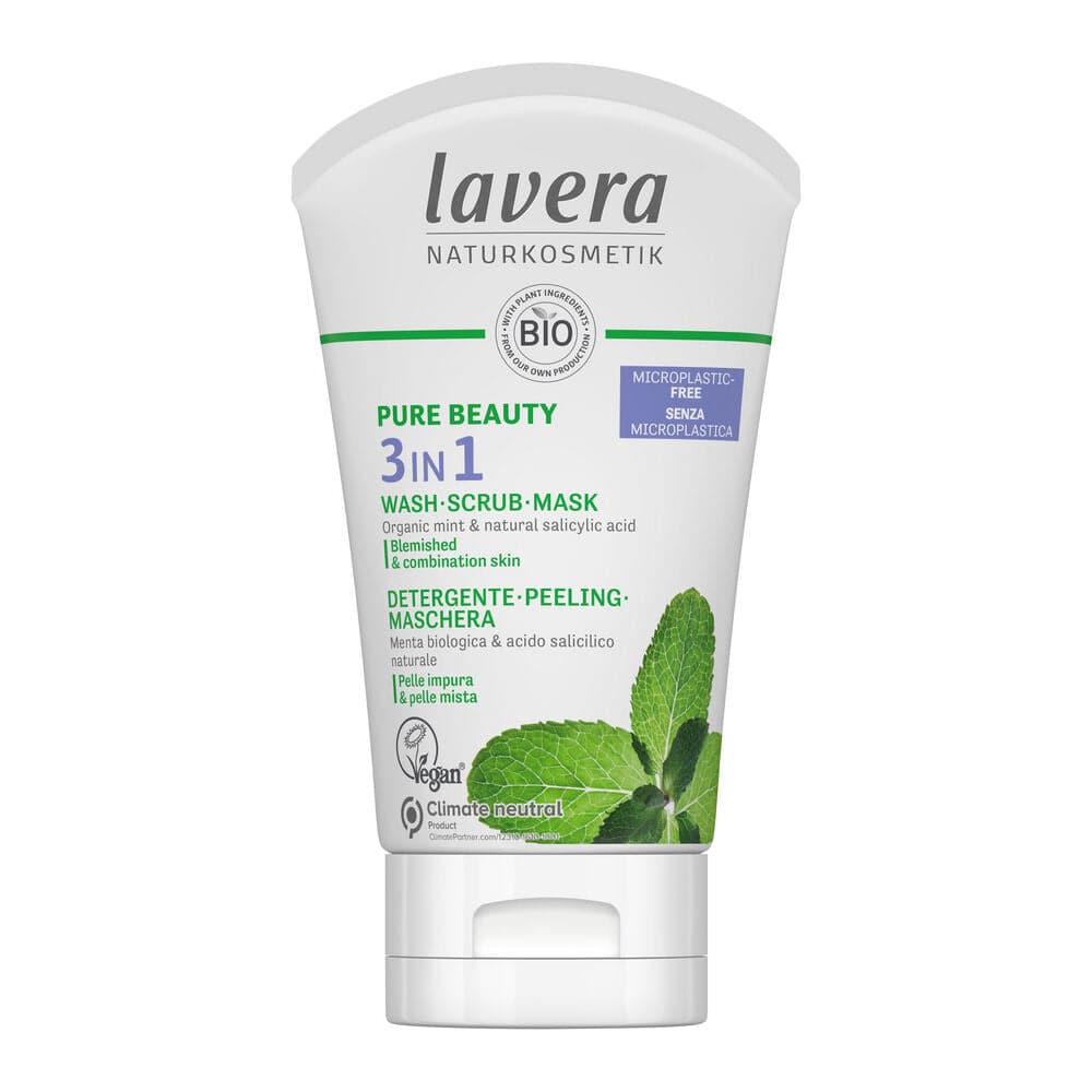 Lavera Pure Beauty 3in1 Kuorintanaamio 125 ml