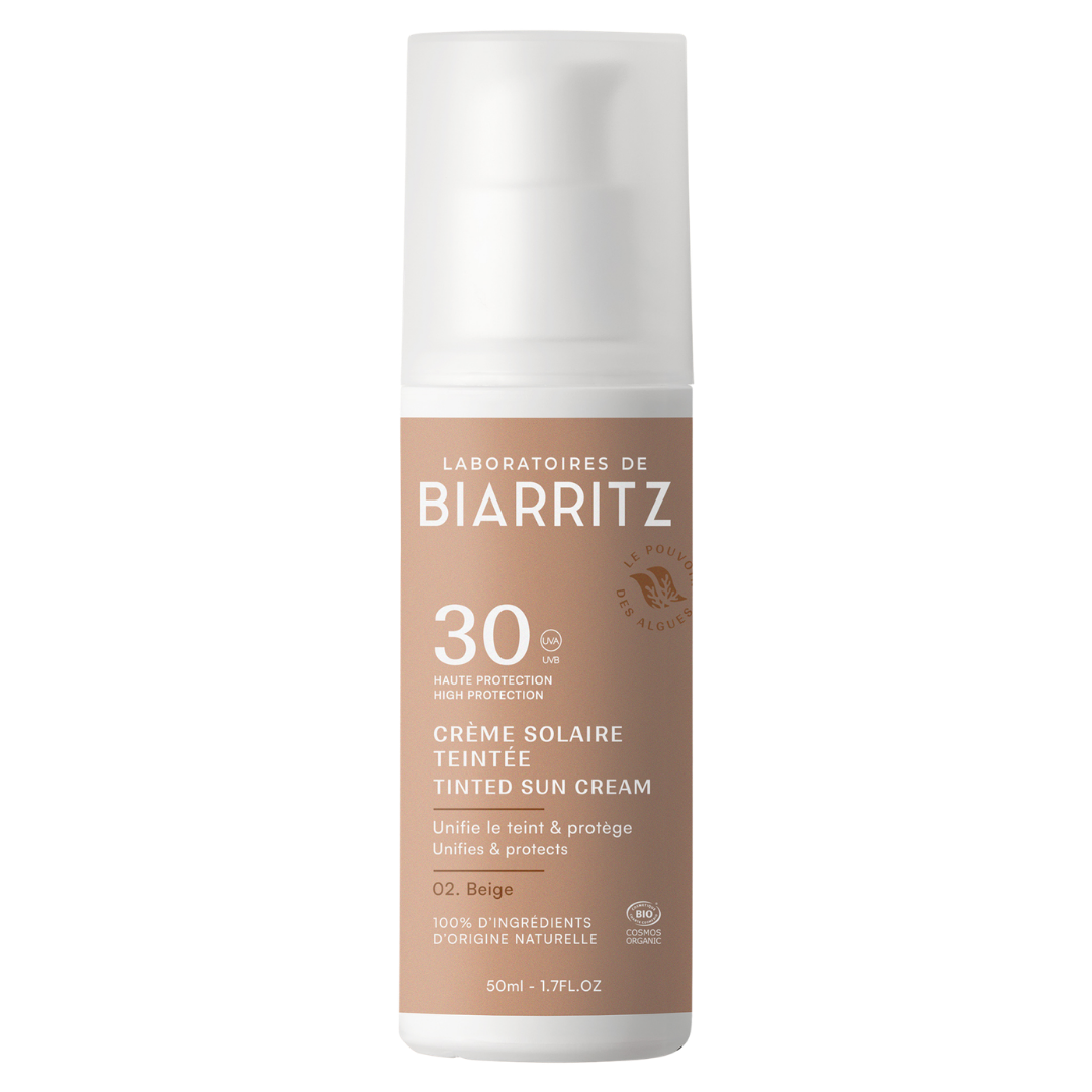 Laboratoires de Biarritz Tinted Sun Cream - Sävytetty Aurinkovoide SPF30 Beige 50 ml