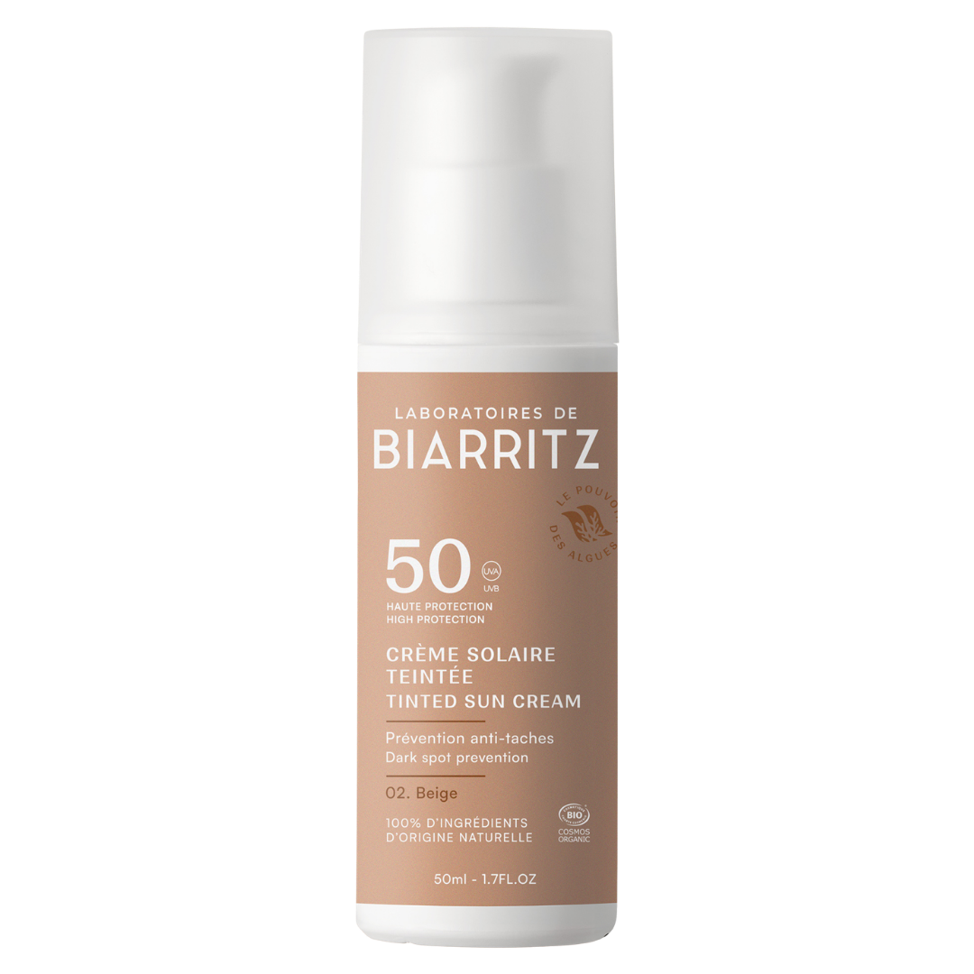 Laboratoires de Biarritz Tinted Sun Cream - Sävytetty Aurinkovoide SPF50 Beige 50 ml