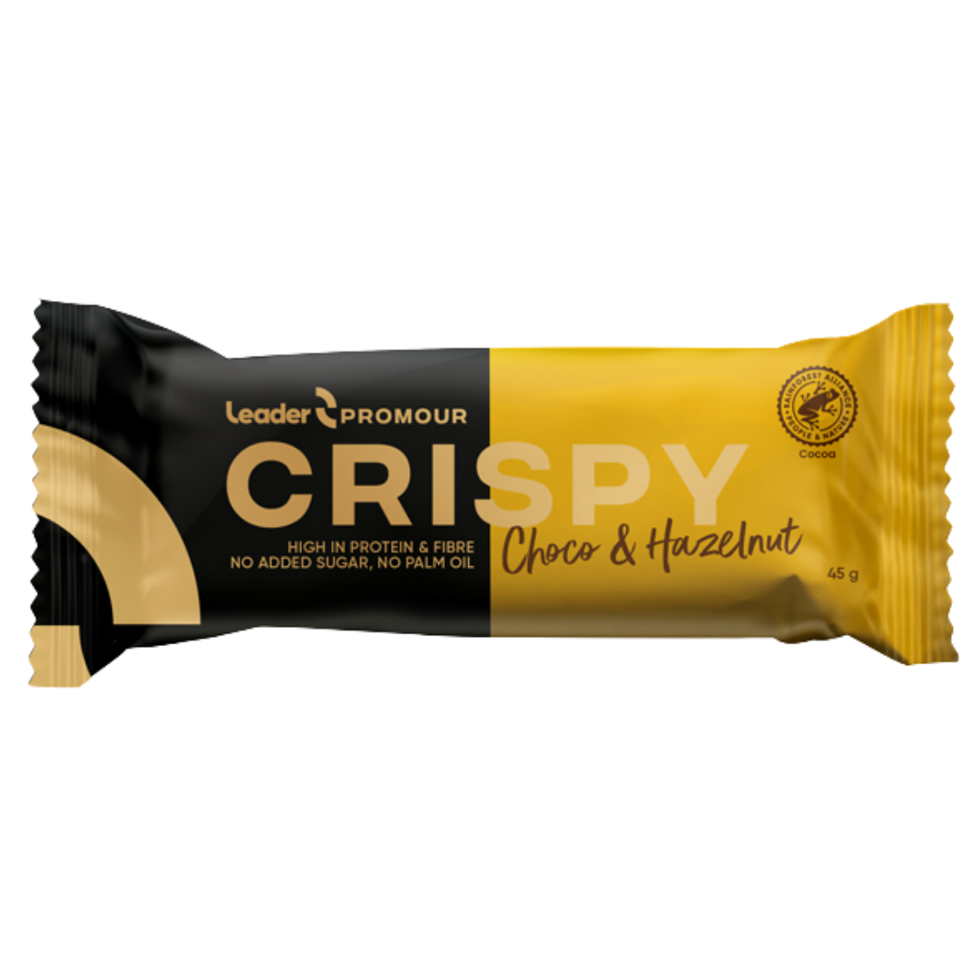 Leader Promour Crispy Choco & Hazelnut - Proteiinipatukka 45 g