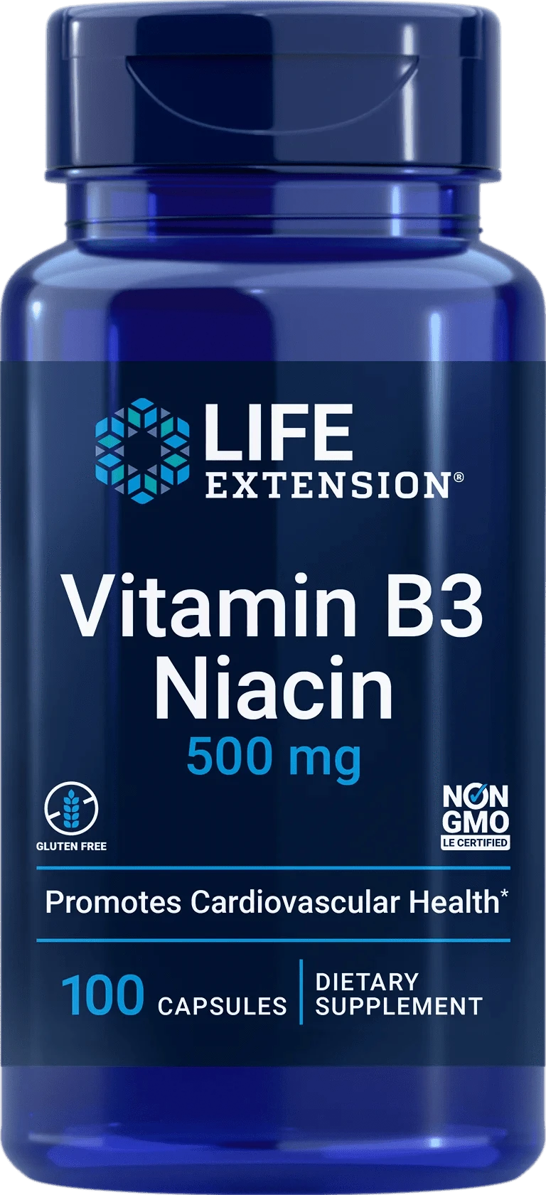 Life Extension Vitamin B3 Niacin 500 mg 100 kaps.