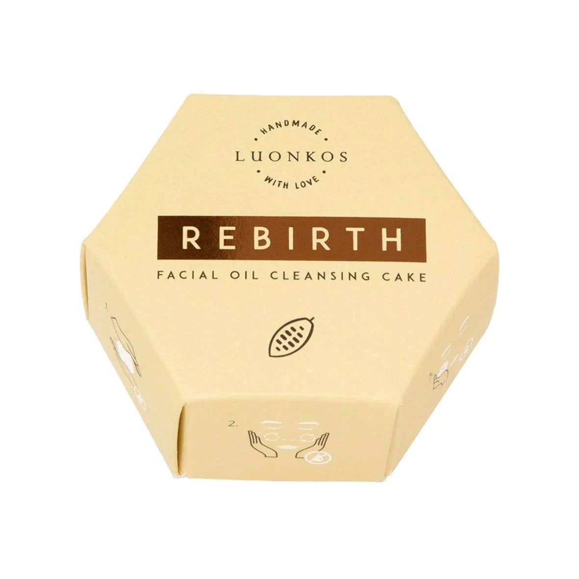 Luonkos Rebirth Facial Oil Cleansing Cake - Öljypuhdistuskakku 60 g - poistuu