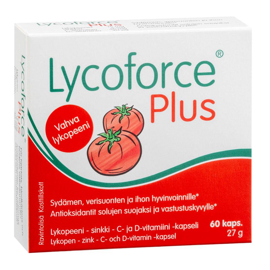 Lycoforce Plus - Lykopeeni-sinkki-C-D-vitamiinikapseli 60 kaps.