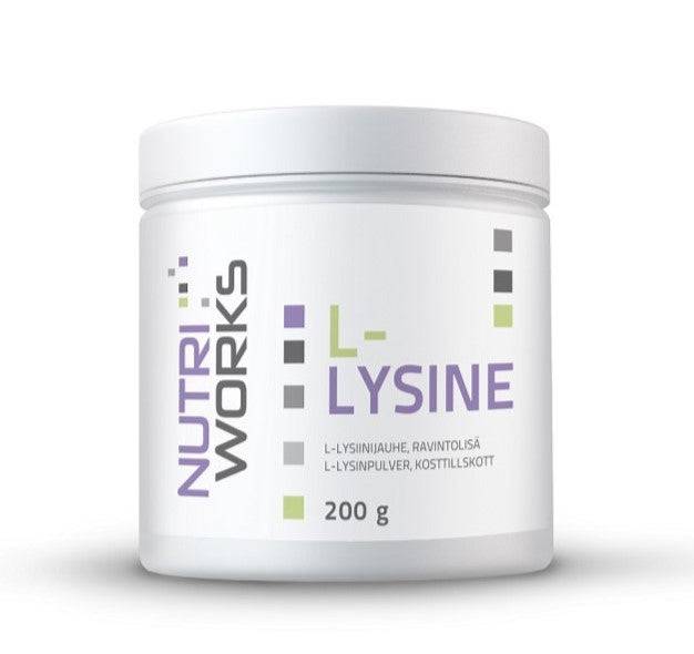 Nutri Works L-Lysine 200 g - Sinunapteekki.fi