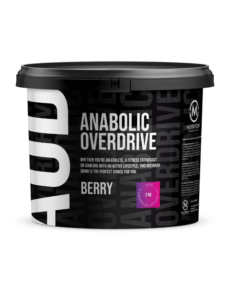 M-Nutrition Anabolic Overdrive Berry - Marjan makuinen palautusjuomajauhe 2 kg - Sinunapteekki.fi