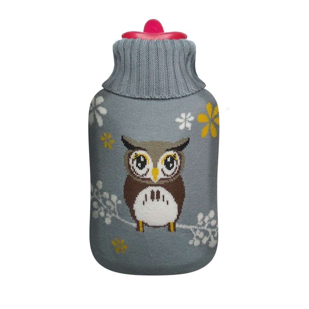 Medrull Rubber Hot Water Bottle - Kuumavesipullo Pöllö 1,7L