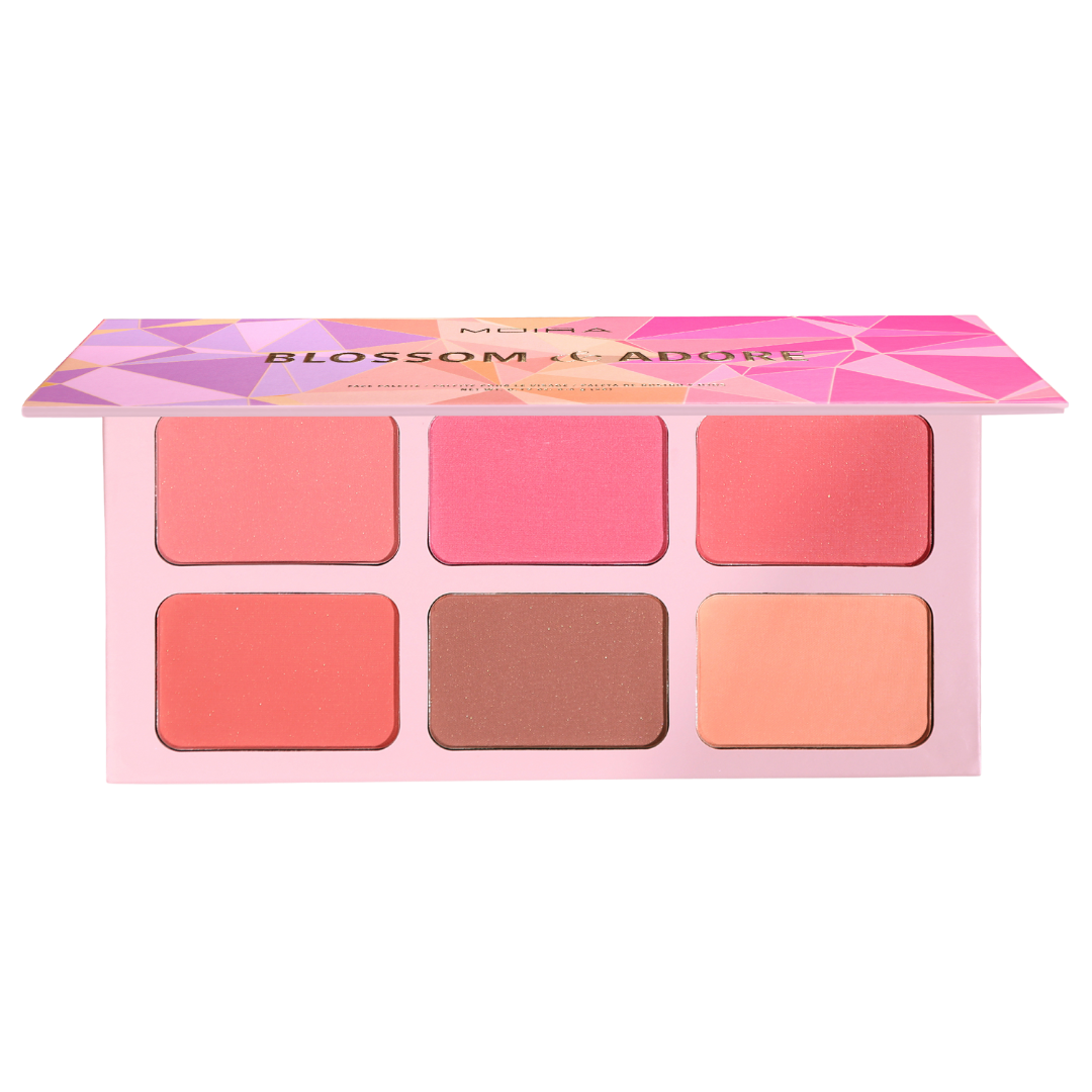 MOIRA Blossom & Adore Face Palette - Poskipunapaletti kuusi sävyä
