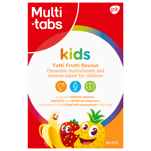 Multi-tabs kids Tutti Frutti Monivitamiini 90 purutablettia - Sinunapteekki.fi