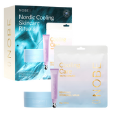 NOBE Nordic Cooling Skincare Rituals - Lahjapakkaus viilentävä, kosteuttava, silmänympärysvoide, kasvonaamio, silmänalusnaamiot, cooling care, sinunapteekki.fi