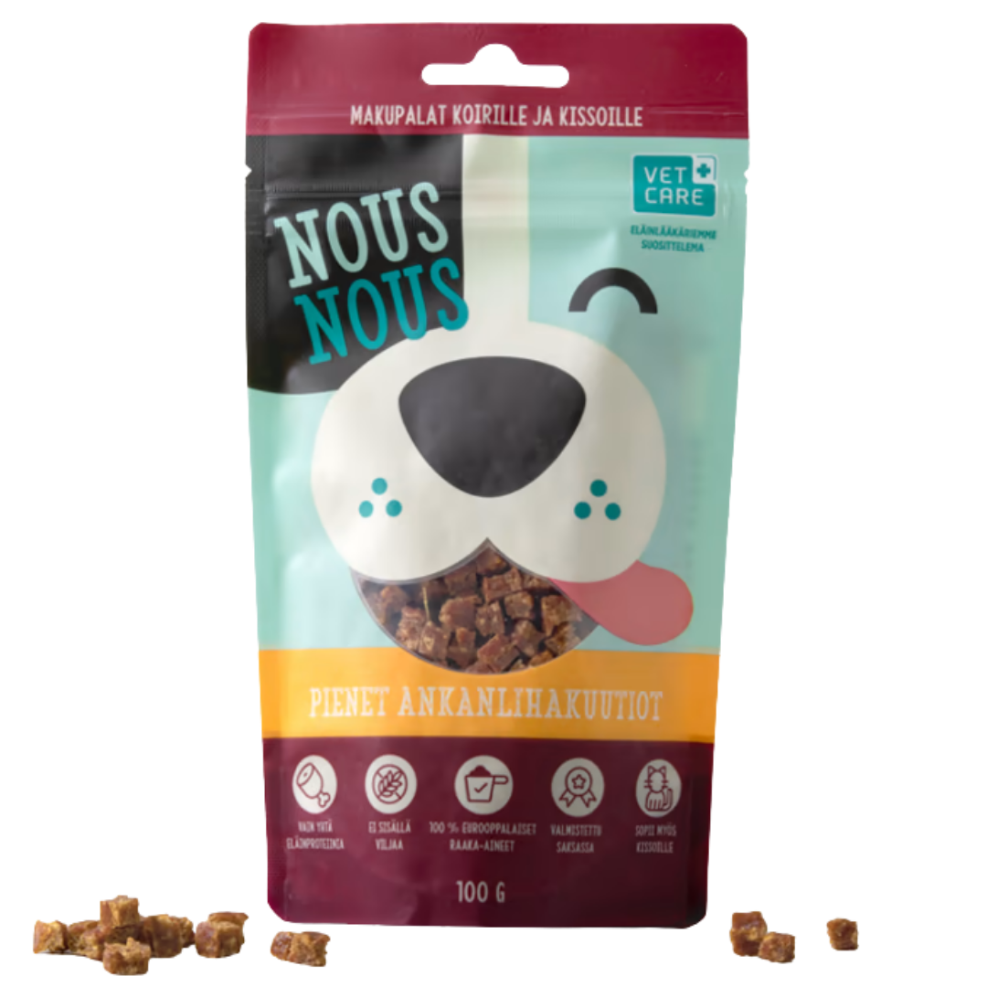 NousNous Pienet Ankanlihakuutiot 100 g