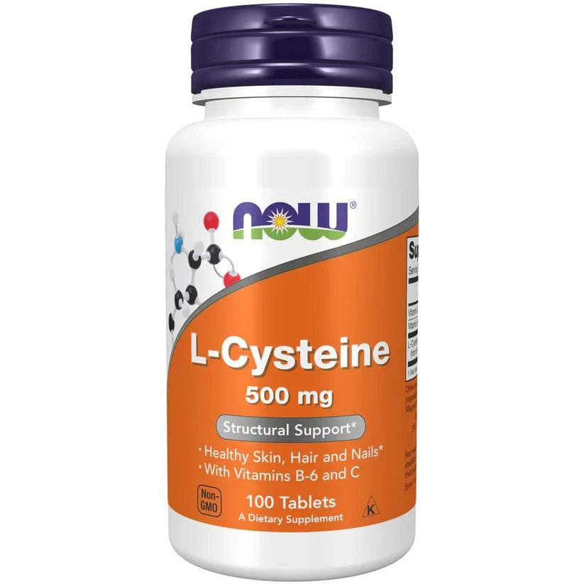 Now Foods L-Cysteine 500 mg - Kysteiini 100 tabl.