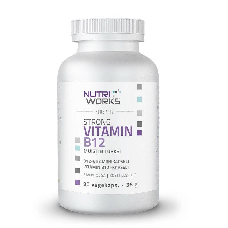 Nutri Works Strong Vitamin B12 - Vahva B12-vitamiinikapseli 90 kaps. - Sinunapteekki.fi