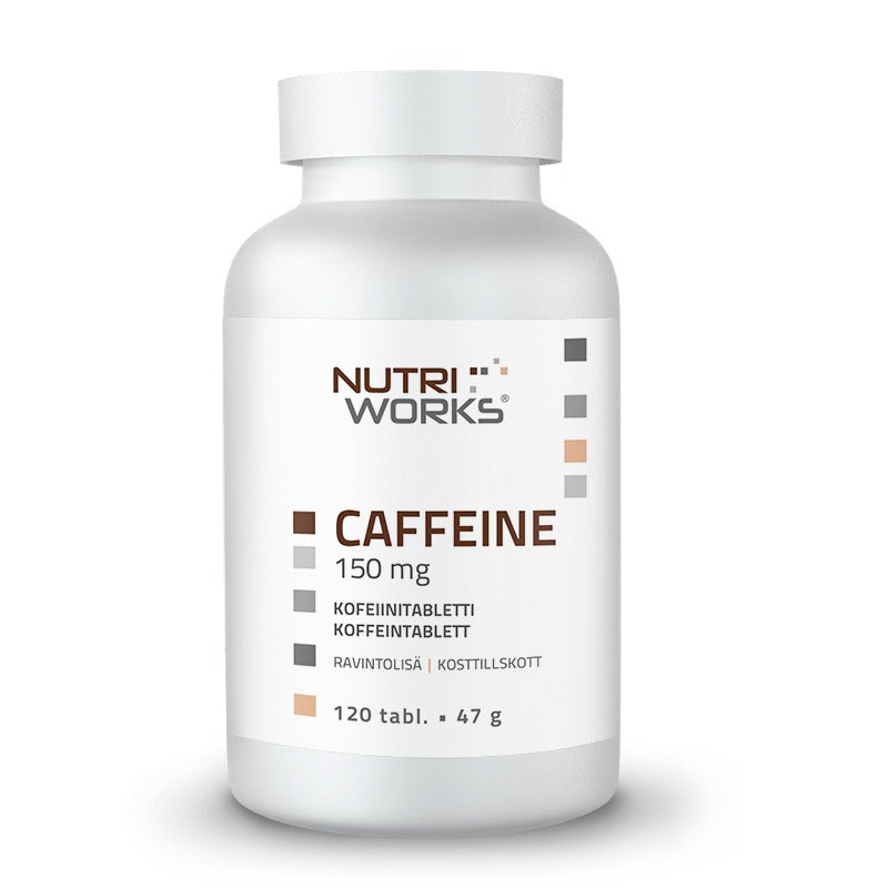 Nutri Works Caffeine - Kofeiinitabletti 120 tabl. 150 mg