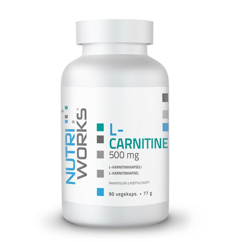 Nutri Works L-Carnitine 500 mg - L-Karnitiini 90 kaps.