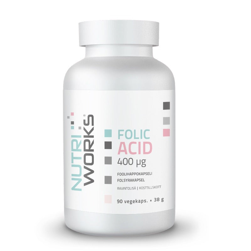 Nutri Works Folic Acid 400 µg - Foolihappokapseli 90 kaps.